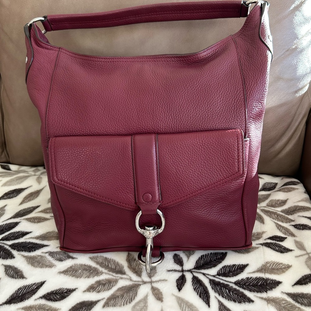 Rebecca Minkoff Deep Red Leather Shoulder Bag